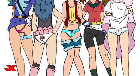 Rule 34 Ass Bow Panties Dawn Pokemon Female Human Human Only Jk Kasumi Pokemon May