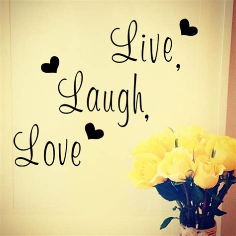 Live Laugh Love Inspirado De La Cita De Pared De Vinilo Pegatinas Decoración De La Sala Sofá