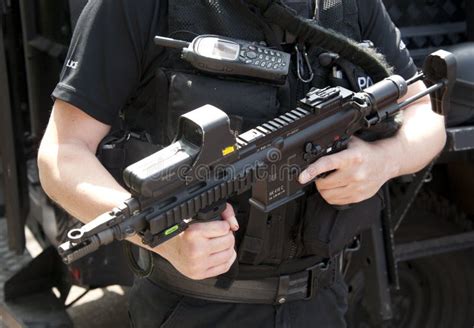Police Swat Hk 416 C Assault Rifle Editorial Photography Image Of