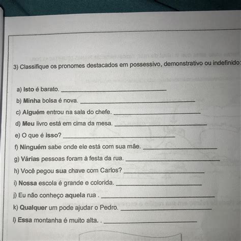 Em Que Pessoa Estão Os Verbos E Os Pronomes Destacados