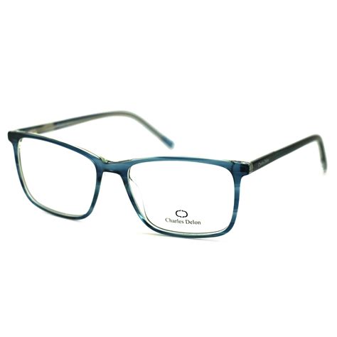 Eyeglasses Men Or Womens Clear Blue Frames Rectangle 55 17 142 By