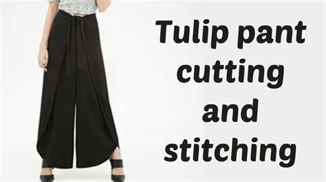 Tulip Pant Cutting And Stitching Diy Easy Method Youtube