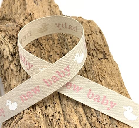 New Baby Ribbons 58 1m 3m Blue Baby Boy Pink Baby Etsy Canada