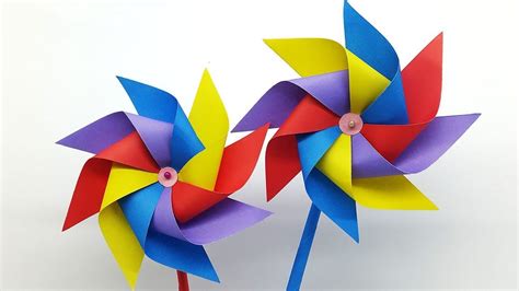 How To Make A Paper Windmill For Kids Windmill Making Tutorial
