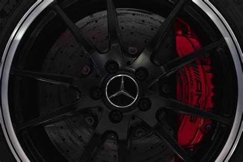 HD wallpaper: mercedes, amg, rims, wheel, tyre, car, red, black ...