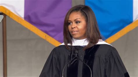 Michelle Obama Gives Final Commencement Speech