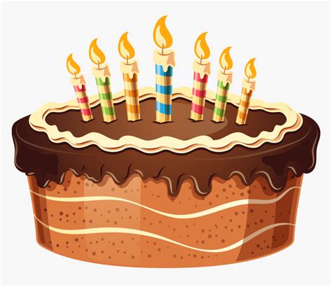 Birthday Cake With Candles Png Birthday Cake Clipart Transparent Png