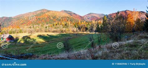 Autumn Carpathians Ukraine Stock Photo Image Of Grass View 118682946