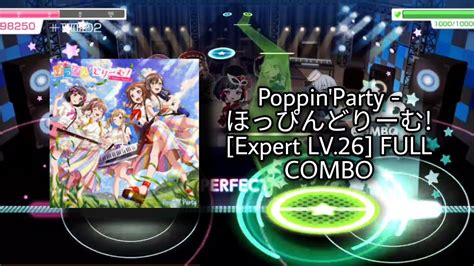 Bandori Poppin Party Expert Lv Full Combo Youtube