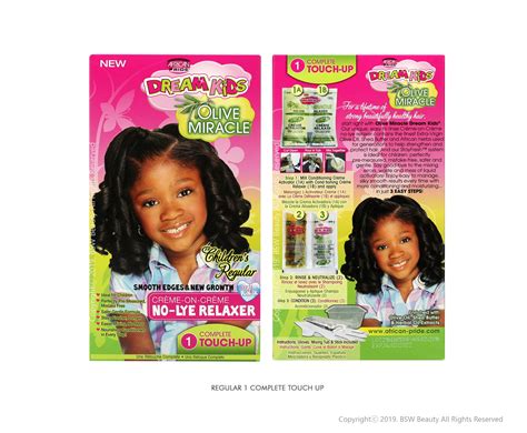 African Pride Dream Kids Olive Miracle Creme On Creme No Lye Relaxer T