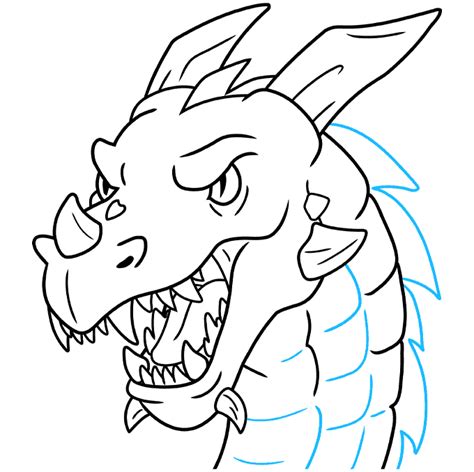 How To Draw A Dragon Head Really Easy Drawing Tutorial