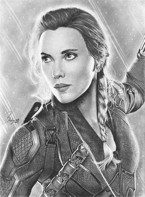 Black Widow High Quality Prints Of My Pencil Works Various Sizes