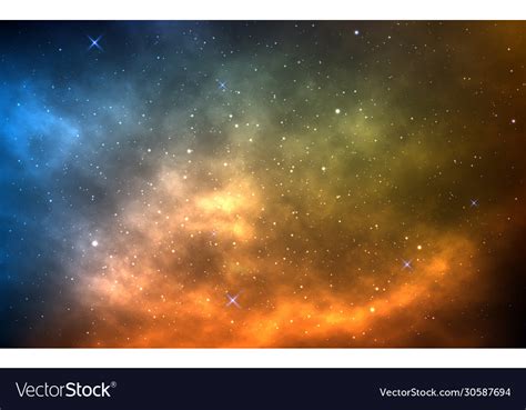 Yellow Galaxy Background