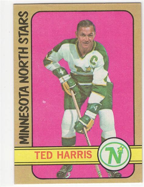 1972 73 Topps Hockey Card 23 Ted Harris Ebay
