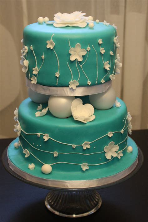 Turquoise Wedding Cake Turquoise Wedding Cake Wedding Cakes Blue