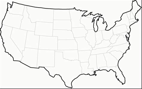 Free United States Map Black And White Printable Download Free United States Map Black And