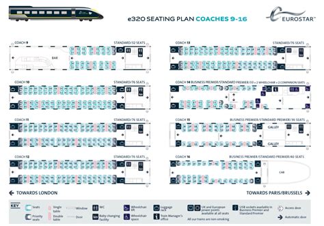 Eurostar Seats Plan Elcho Table