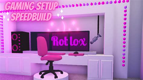 Gaming Setup With Working Led Lights ♡ Adopt Me Roblox Youtube