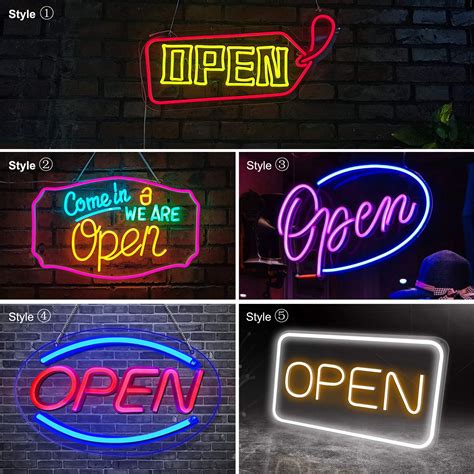 Custom Open Neon Sign Unique Beautiful Design Personalize Etsy
