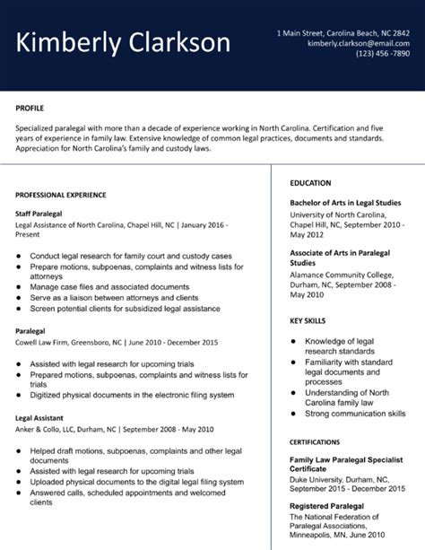 Paralegal Resume Examples And Templates For 2024