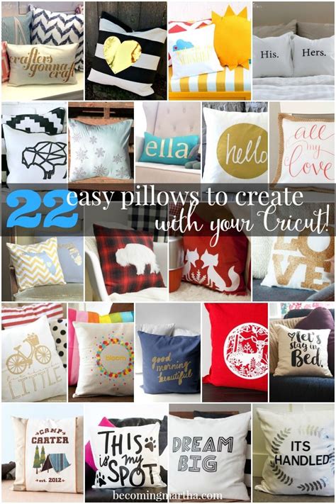 Pillows To Make With Your Cricut Cricut Crafts Cricut Projects Crafts
