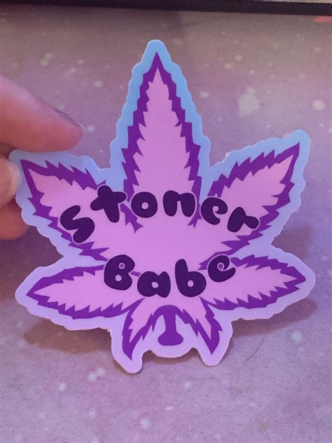 Stoner Babe Sticker | Etsy
