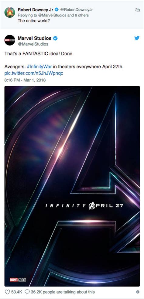 After all, marvel's owned the first weekend of may release slot since the avengers in 2012, with the only gap being 2014 where captain america: Avengers Infinity War global release date CHANGED by a ...