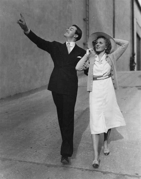 Ray Milland And Jean Arthur Survey The Paramount Studio Lot In A