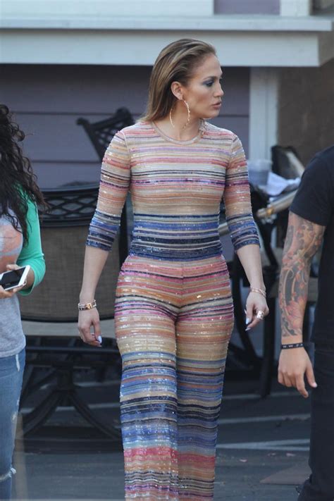 J Whoa Jennifer Lopez Shows Off Her Assets In Technicolor Jumpsuit