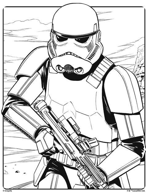 Stormtrooper Coloring Pages Printable Star Wars Stormtrooper Coloring