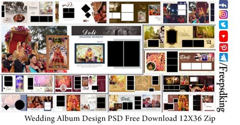 Exclusive Album Design 12x36 Psd Wedding Background Free Download 2021