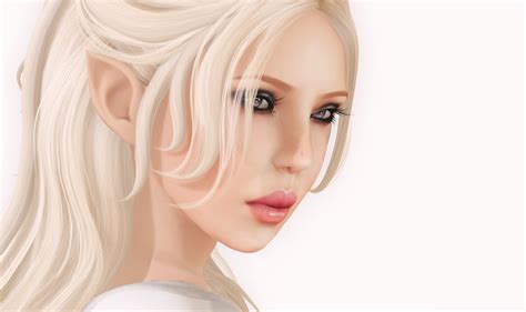 Elves Face Blonde Girl 3d Graphics Girls Fantasy Elf Girl