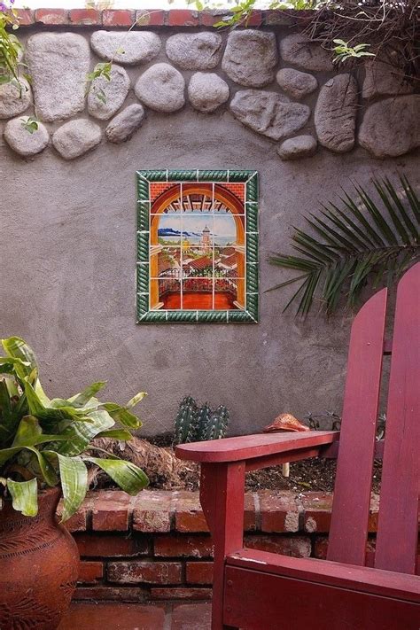 Outdoor Use Of Mexican Tile Mural Art 1000 Outdoor Decor Backyard