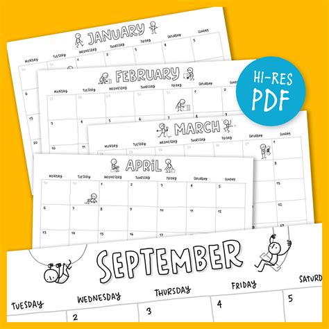 A film teljes adatlapja itt Illustrated Printable Calendar 2020 - Little People - Eva ...