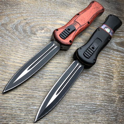 New Tactical Flick Knife Otf Spring Assisted Knives Military D2 Fixed