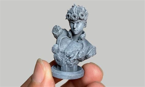 Dlp 3d Printed Giorno Giovanna Resin Bust Sculpture Of Jojos Bizare