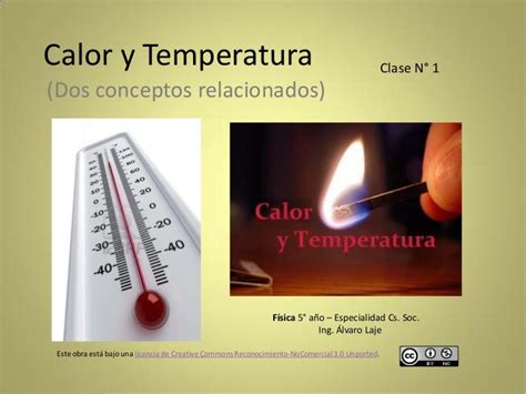 Calor Y Temperatura Primera Clase