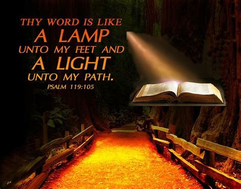 Psalms 119105 Kjv Nun Thy Word Is A Lamp Unto My Feet And A Light