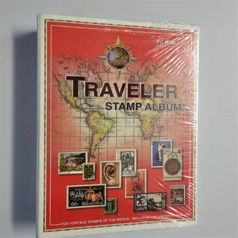 Harris World Stamp Album Traveler Worldwide 3 Ring Binder Intermediate