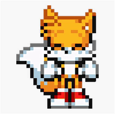 Sonic Mania Tails Pixel Art