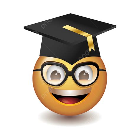 Graduation Ceremony Emoticon Smiley Emoji Graduate Un