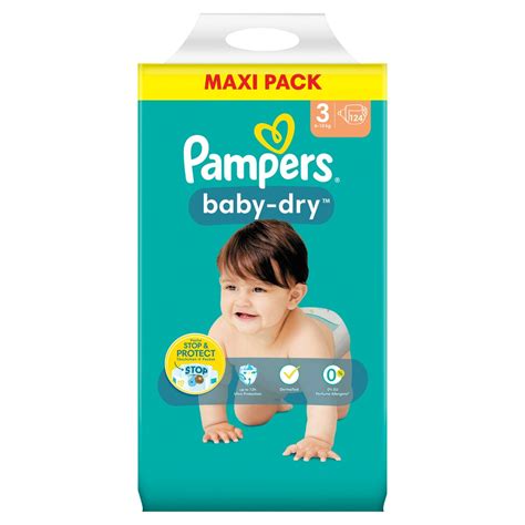 Pampers Baby Dry Maxi Pack Gr 3 Maxi 6 10 Kg 124 Stück Smyths Toys