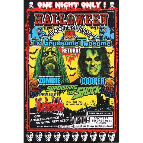 Rob Zombie Concert Rob Zombie Concert Promo Poster Concert Posters Poster Rob Zombie
