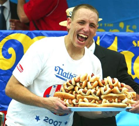 He is also heavily favored to win the event this year for his 14th time. Chomp Champion Chestnut Breaks Hot Dog Munching Record at Famed Coney Island Hot Dog Eating ...