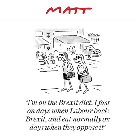 The Telegraph Matt Cartoon Brexit Diet Ukpolitics
