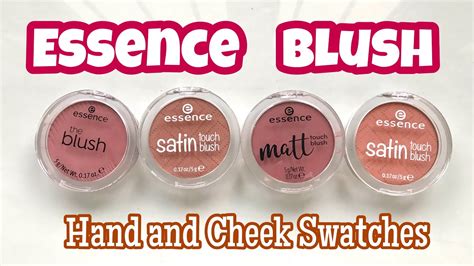 Essence Blushes Hand And Cheek Swatches On Medium Asian Morena