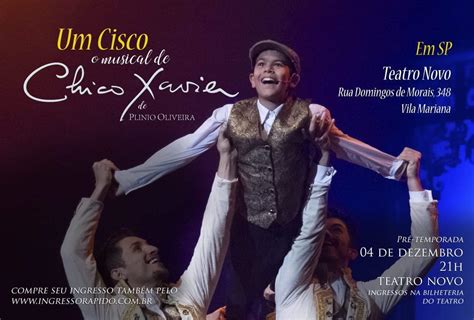 Ricardo valenciano libre , better known as chico (spanish: Um Cisco - O Musical de Chico Xavier - Desconto para Sócios