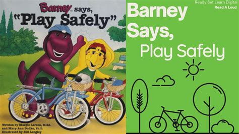 Read A Loud Kids Book Barney Says Play Safely Bymary Ann Dudko