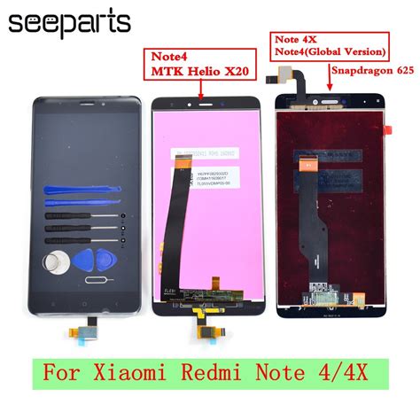 .4 x 18650 lcd display portable power bank shell diy kit for iphone xs 11pro huawei p40 pro mate 30+ mi10 note 9s 1 review cod. For Xiaomi Redmi Note 4 4X LCD Display Touch Screen ...