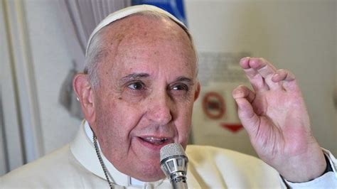 Pope Catholics Do Not Have To Be Like Rabbits Bbc News